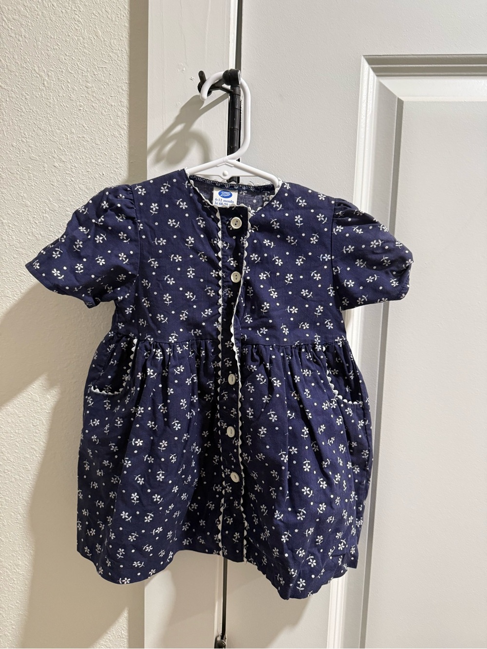 Vintage Boots Baby Dress Size 6-12 Months